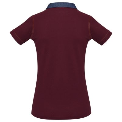 Рубашка поло женская DNM Forward бордовая, изображение 2