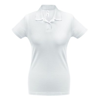 Рубашка поло женская ID.001 белая, изображение 1