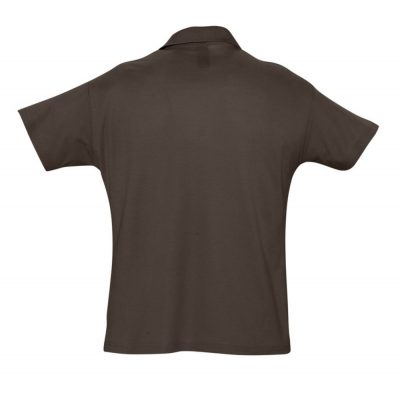 Рубашка поло мужская Summer 170, темно-коричневая (шоколад), изображение 2