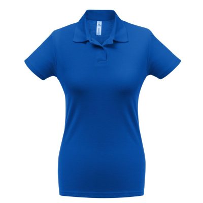 Рубашка поло женская ID.001 ярко-синяя, изображение 1