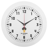 Часы настенные Vivid Large, белые, изображение 1