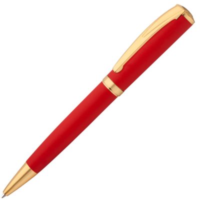 Ручка шариковая Forza, красная с золотистым, изображение 1