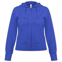 Толстовка женская Hooded Full Zip ярко-синяя, изображение 1