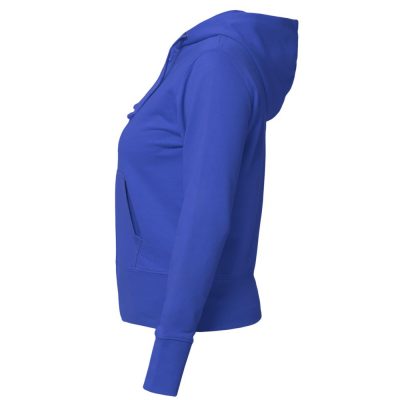 Толстовка женская Hooded Full Zip ярко-синяя, изображение 2