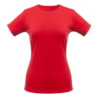 Футболка женская T-bolka Stretch Lady, красная, изображение 1