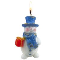 Свеча «Снеговик», изображение 1