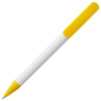 Ручка шариковая Prodir DS3 TPP Special, белая с желтым, изображение 4
