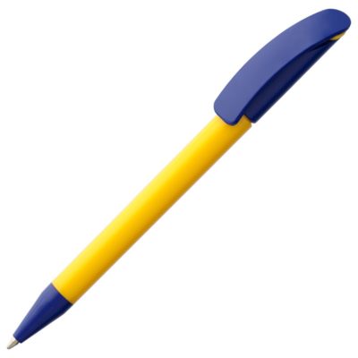 Ручка шариковая Prodir DS3 TPP Special, желтая с синим, изображение 1