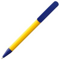Ручка шариковая Prodir DS3 TPP Special, желтая с синим, изображение 3