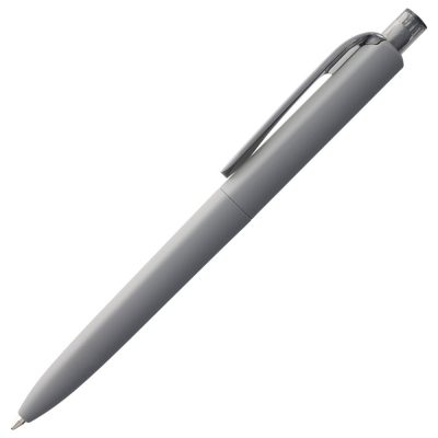 Ручка шариковая Prodir DS8 PRR-T Soft Touch, серая, изображение 2