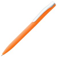 Ручка шариковая Pin Soft Touch, оранжевая, изображение 1