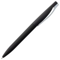 Ручка шариковая Pin Soft Touch, черная, изображение 3