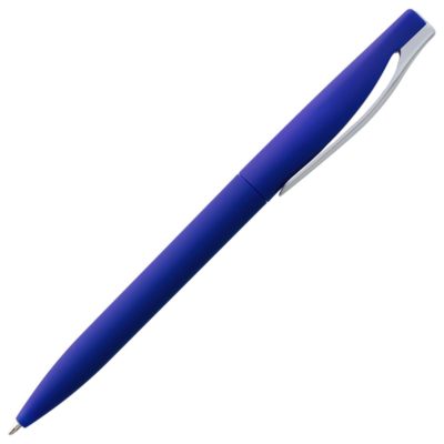 Ручка шариковая Pin Soft Touch, синяя, изображение 3