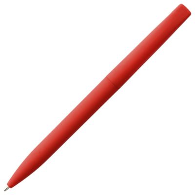 Ручка шариковая Pin Soft Touch, красная, изображение 4