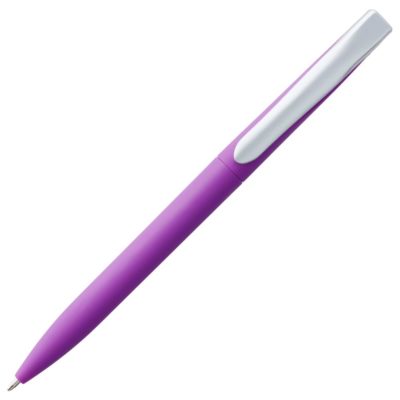 Ручка шариковая Pin Soft Touch, фиолетовая, изображение 2