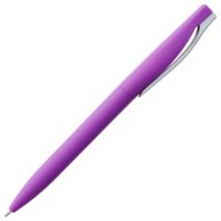 Ручка шариковая Pin Soft Touch, фиолетовая, изображение 3