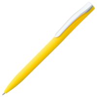 Ручка шариковая Pin Soft Touch, желтая, изображение 1