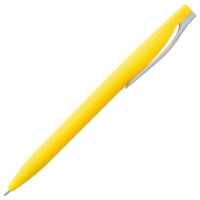Ручка шариковая Pin Soft Touch, желтая, изображение 3
