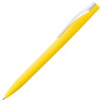 Ручка шариковая Pin Soft Touch, желтая, изображение 5