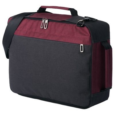 Рюкзак для ноутбука 2 в 1 twoFold, серый с бордовым, изображение 5