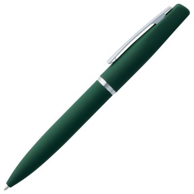 Ручка шариковая Bolt Soft Touch, зеленая, изображение 2