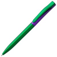 Ручка шариковая Pin Fashion, зелено-фиолетовый металлик, изображение 1