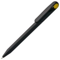 Ручка шариковая Prodir DS1 TMM Dot, черная с желтым, изображение 1