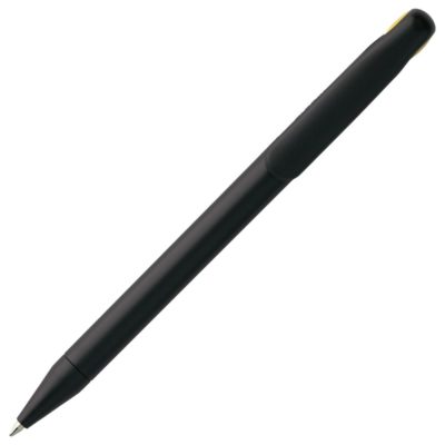 Ручка шариковая Prodir DS1 TMM Dot, черная с желтым, изображение 4