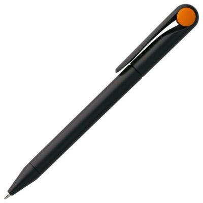 Ручка шариковая Prodir DS1 TMM Dot, черная с оранжевым, изображение 2