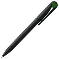Ручка шариковая Prodir DS1 TMM Dot, черная с зеленым, изображение 3