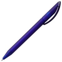 Ручка шариковая Prodir DS3 TFF Ring, синяя с серым, изображение 3