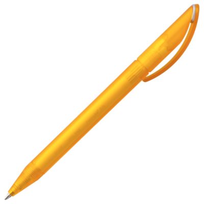Ручка шариковая Prodir DS3 TFF Ring, желтая с серым, изображение 3