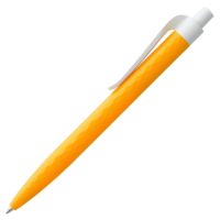 Ручка шариковая Prodir QS01 PMP-P, оранжевая с белым, изображение 2