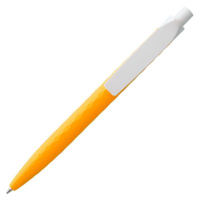 Ручка шариковая Prodir QS01 PMP-P, оранжевая с белым, изображение 3
