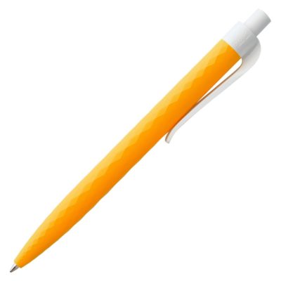 Ручка шариковая Prodir QS01 PMP-P, оранжевая с белым, изображение 4