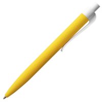 Ручка шариковая Prodir QS01 PMP-P, желтая с белым, изображение 3