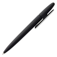 Ручка шариковая Prodir DS5 TRR-P Soft Touch, черная с белым, изображение 3