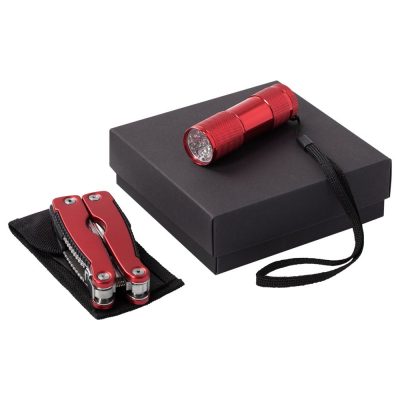 Набор Handmaster: фонарик и мультитул, красный, изображение 2
