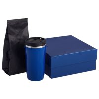Набор Grain: термостакан и кофе, синий, изображение 1