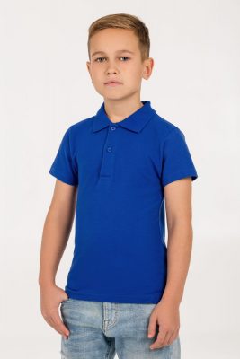 Рубашка поло детская Virma Kids, ярко-синяя, изображение 4