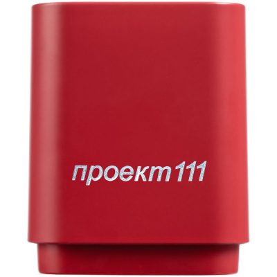 Беспроводная колонка с подсветкой логотипа Glim, красная, изображение 4
