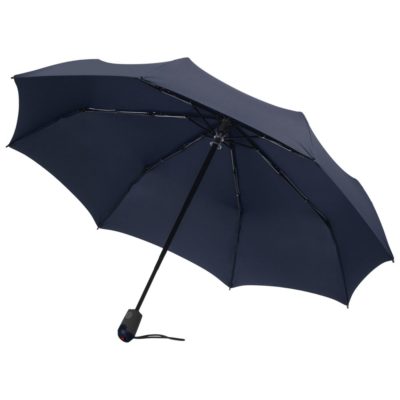 Зонт складной E.200, темно-синий, изображение 1