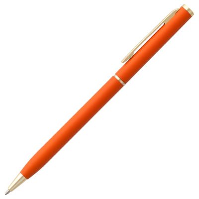 Ручка шариковая Hotel Gold, ver.2, матовая оранжевая, изображение 3