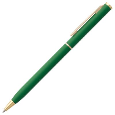 Ручка шариковая Hotel Gold, ver.2, матовая зеленая, изображение 3