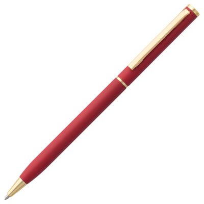 Ручка шариковая Hotel Gold, ver.2, матовая красная, изображение 1