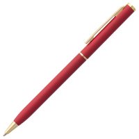 Ручка шариковая Hotel Gold, ver.2, матовая красная, изображение 3
