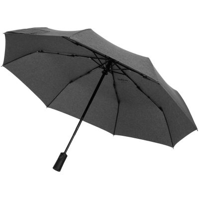 Складной зонт rainVestment, светло-серый меланж, изображение 1