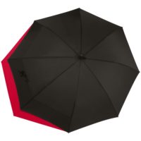 Зонт-трость Fiber Move AC, черный с красным, изображение 2
