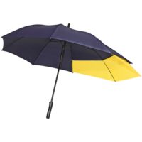 Зонт-трость Fiber Move AC, темно-синий с желтым, изображение 1