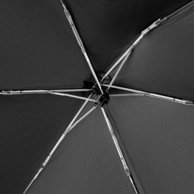 Зонт складной Carbonsteel Slim, черный, изображение 5